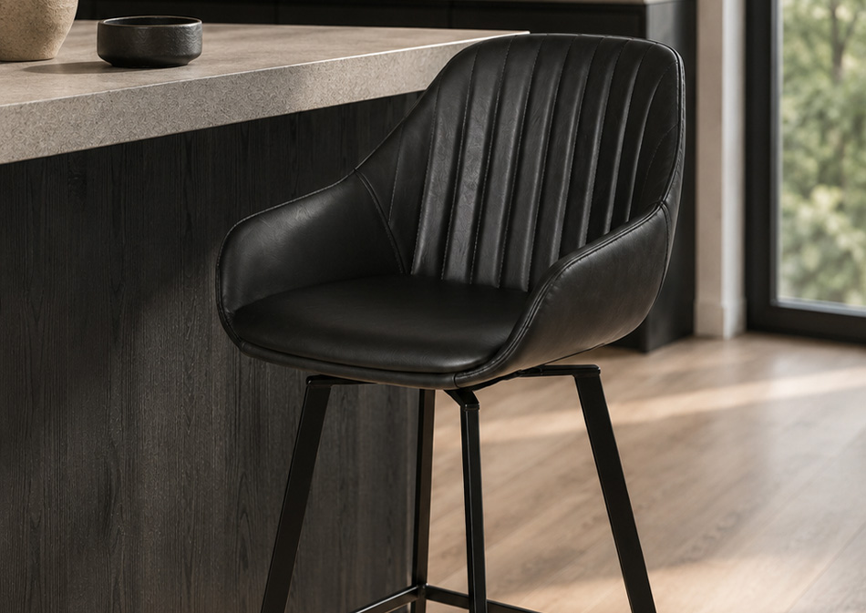 Chaise haute Moss noir