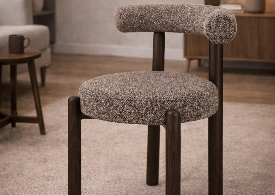 Chaise Roni marron