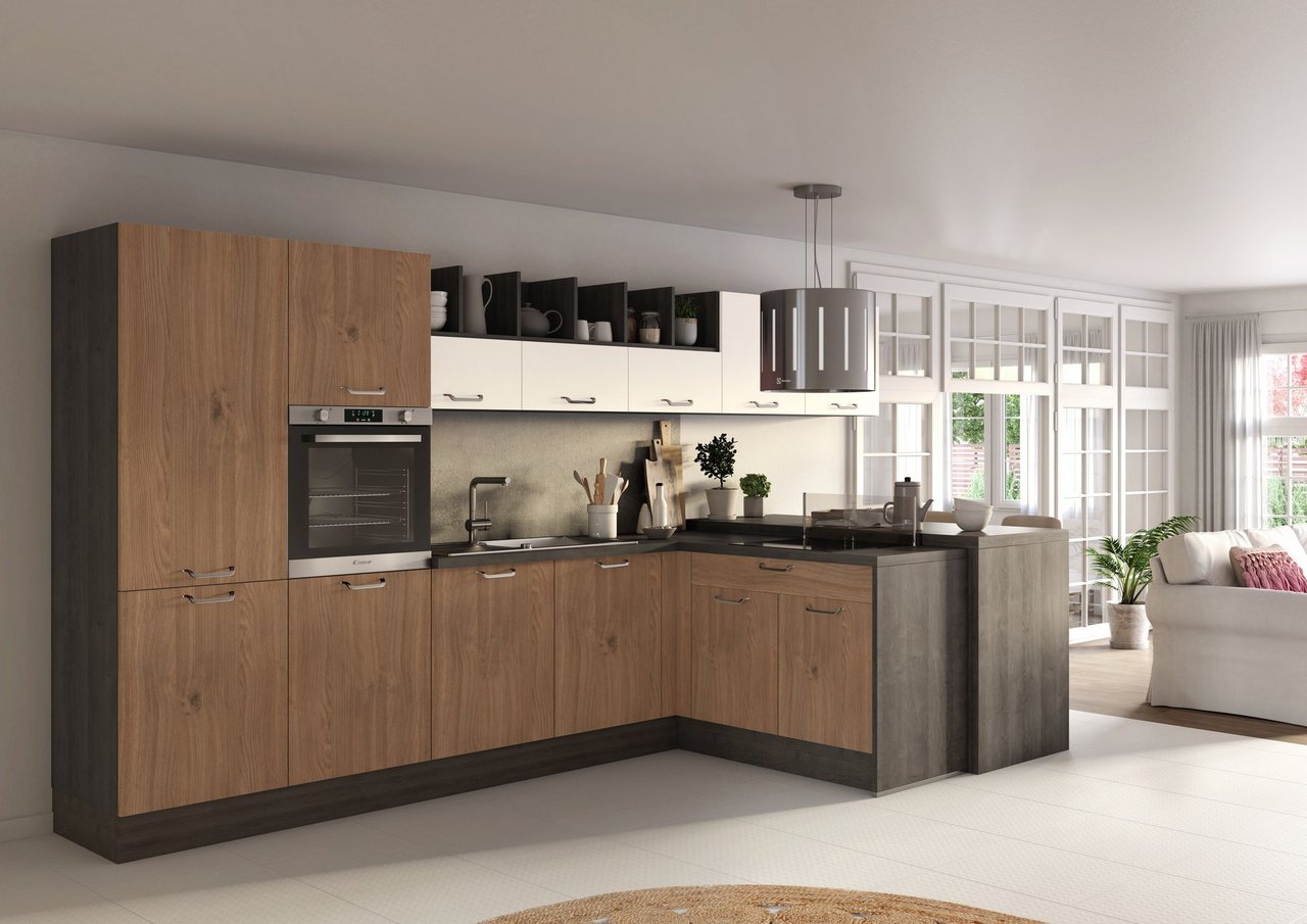 Façades de cuisine en bois les bonnes combinaisons couleurs