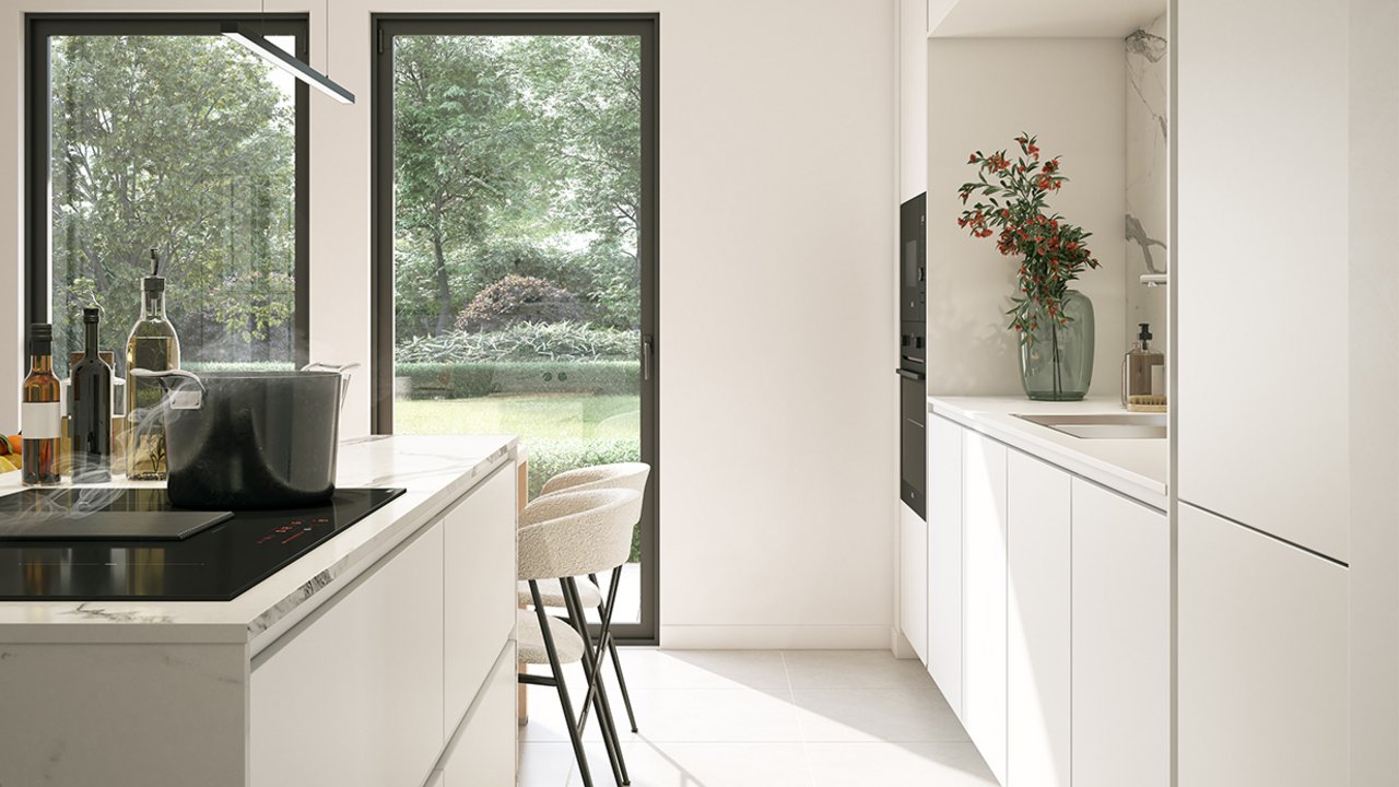 Etagère d'angle blanche Temps L