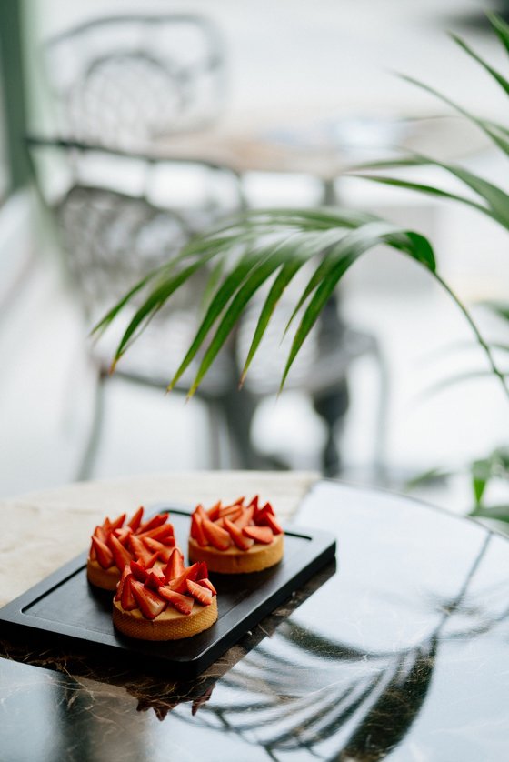 table de cuisine, verre, plateau