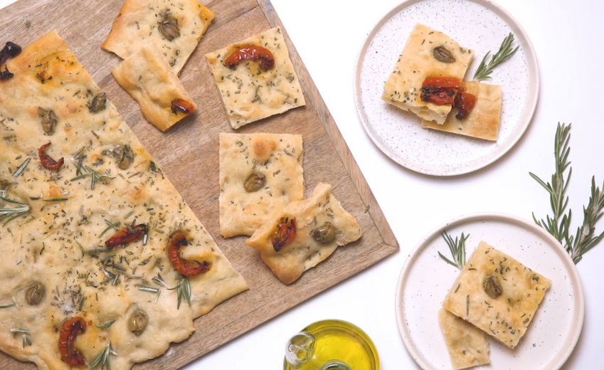 Recette : Focaccia avec le four W7 vapeur de Whirlpool